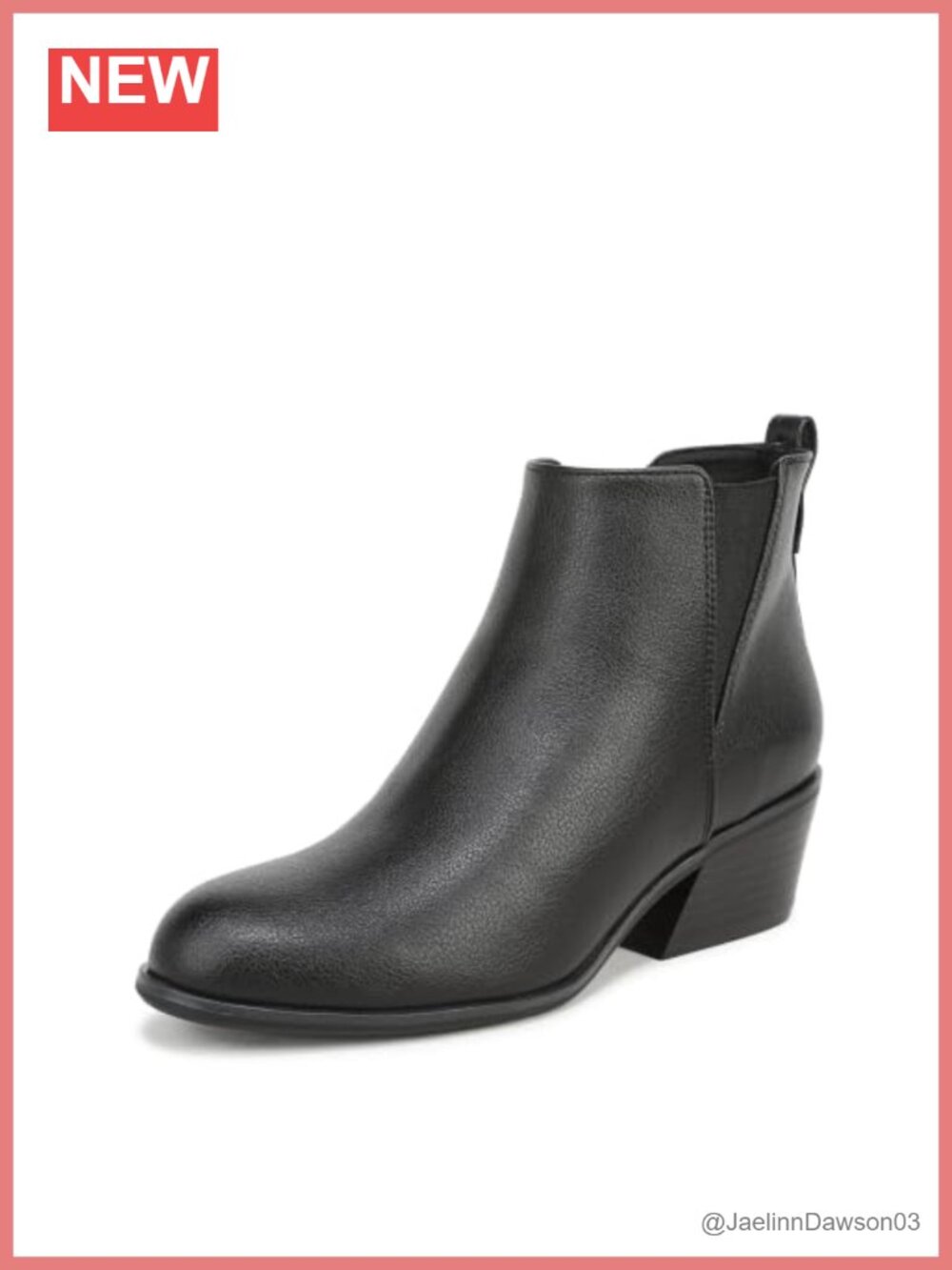 Women's Faux Leather Pointed Toe Ankle Bootie with Side Zipper Work Boot